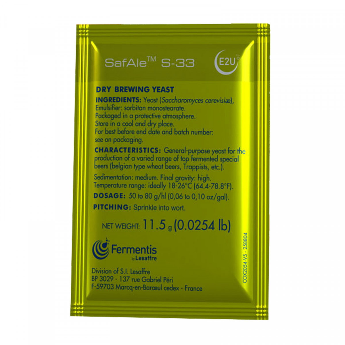 SAFBREW S-33 11.5 g